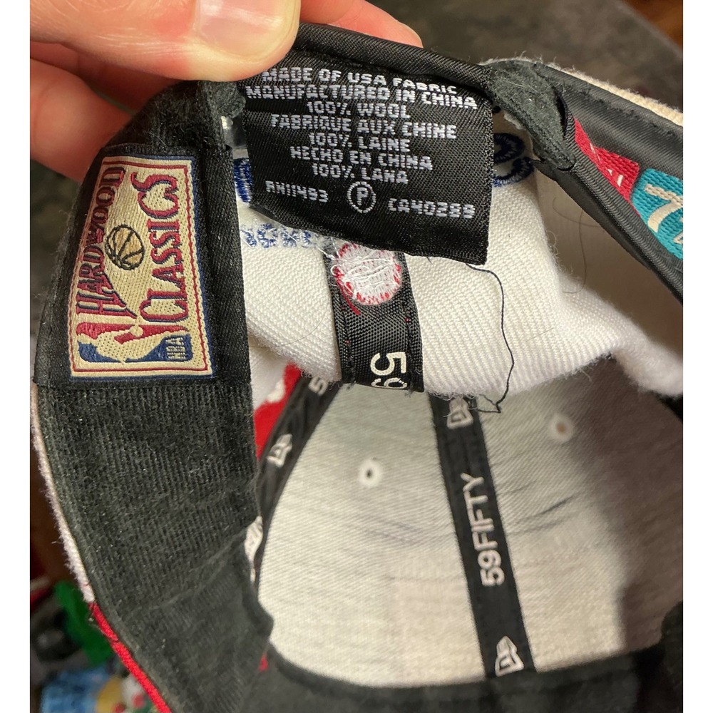 New Era Baltimore Bullets NBA Hardwood Classics 59FIFTY Fitted Hat 7 3/4 - Picture 7 of 7